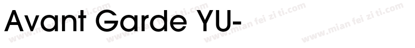 Avant Garde YU字体转换